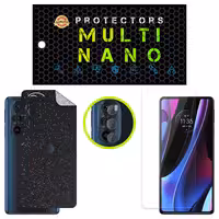 محافظ صفحه نمایش مولتی نانو مدل X-SLFG مناسب برای گوشی موبایل موتورولا Edge 30 Pro به همراه برچسب پوششی پشت و محافظ لنز دوربین | کالا برتری