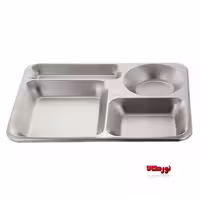 سینی سرو غذا، چهار خانه، طرح کاکتوس، سایز 1، مناسب برای سرو انواع پیش غذا و مخلفات