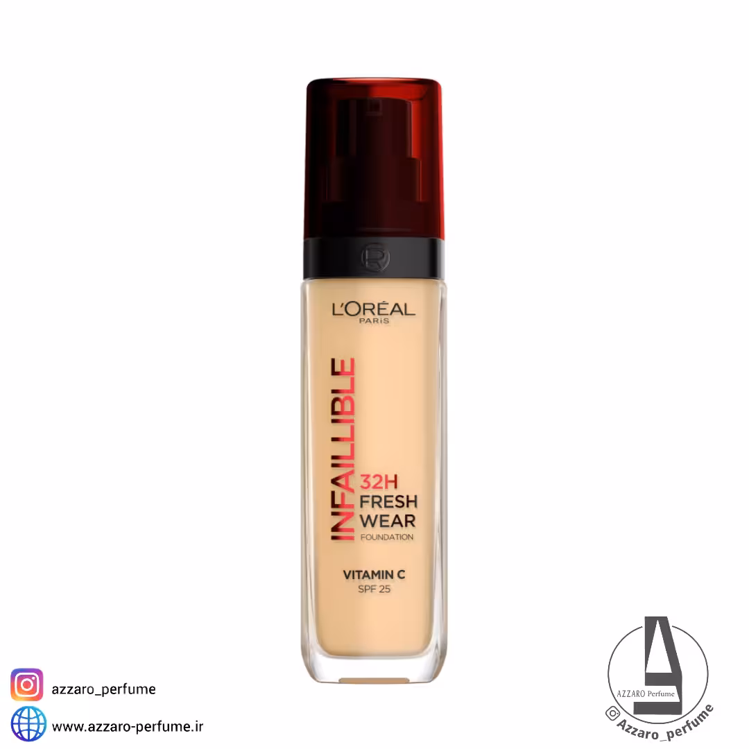 کرم پودر لورال 32 ساعته و ضد آب مدل اینفالیبل فرش ویر شماره 120 حجم 30 میل