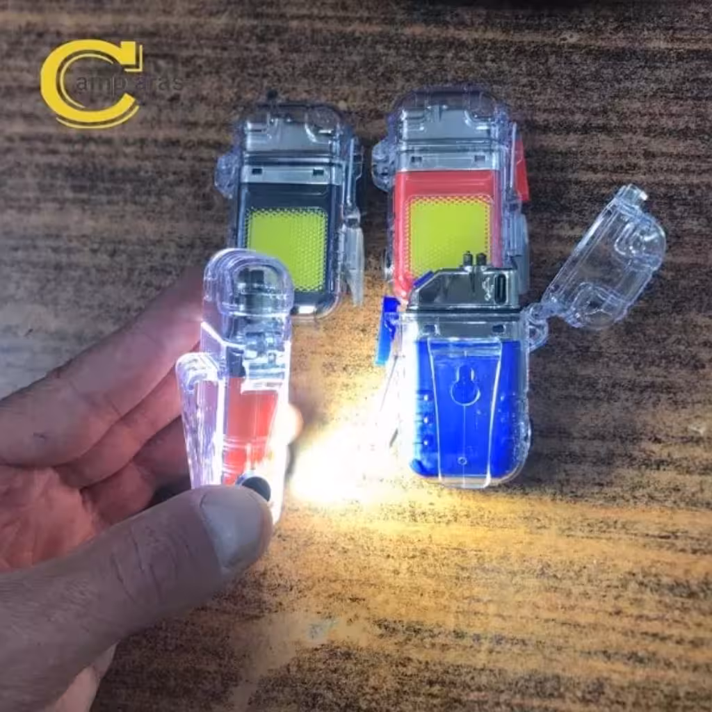 فندک پلاسمایی ضد آب چراغ قوه دار