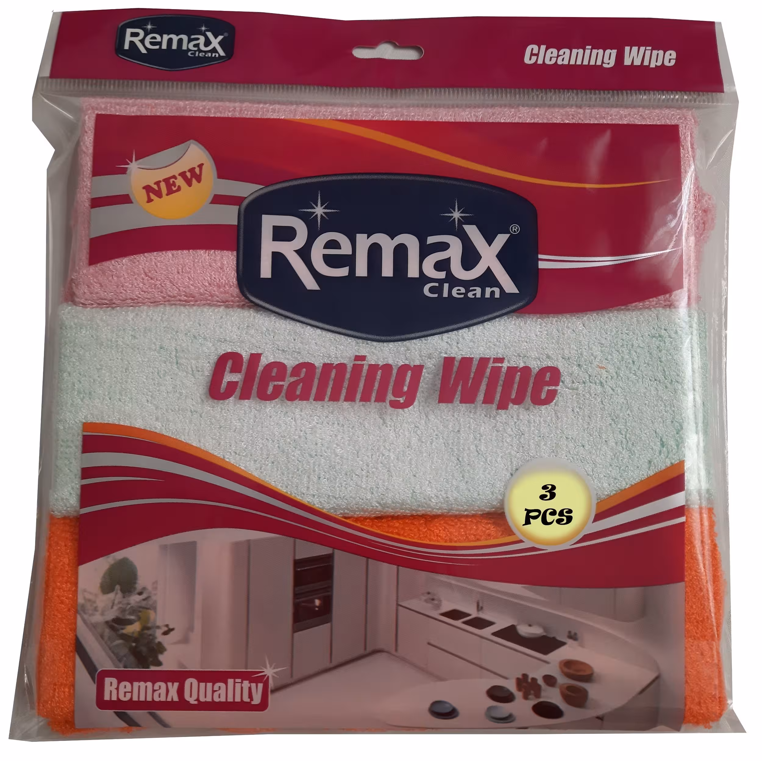 دستمال حوله ای ریمکس بسته سه عددی چندرنگ