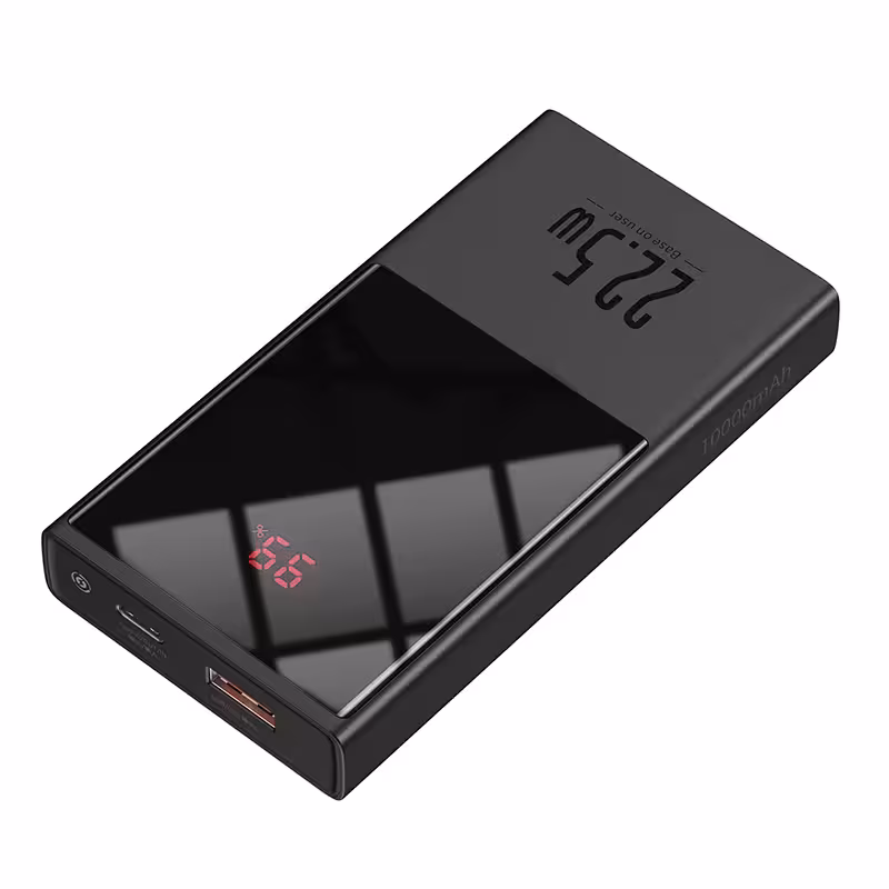 پاوربانک 10 هزار میلی آمپر سوپر فست شارژ برند بیسوس مدل super mini
