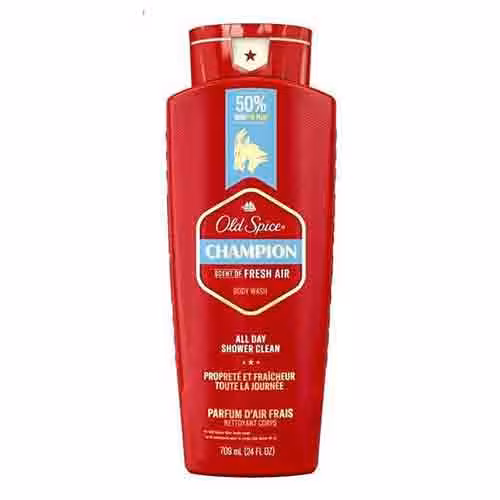 شامپو بدن مردانه کانادایی الد اسپایس Old Spice – Champion با رایحهای تند و کف نیروبخش 709 میل