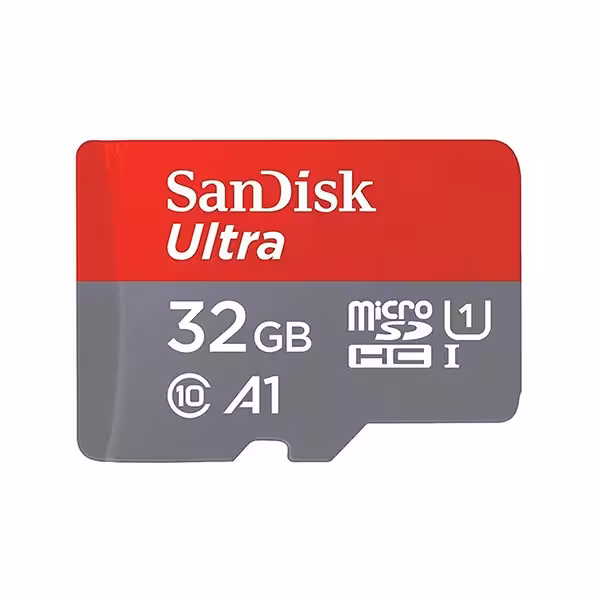 کارت حافظه microSDHC سن دیسک مدل Ultra A1 کلاس 10 استاندارد UHS-I سرعت 98MBps ظرفیت 32 گیگابایت به همراه آدابتور sd