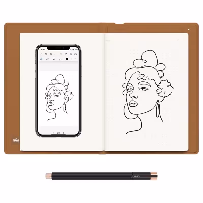 دفترچه هوشمند HUION Note 2-in-1 Digital Notebook Drawing Tablet