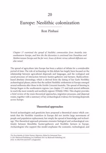 خرید و دانلود نسخه کامل کتاب Europe: Neolithic colonization