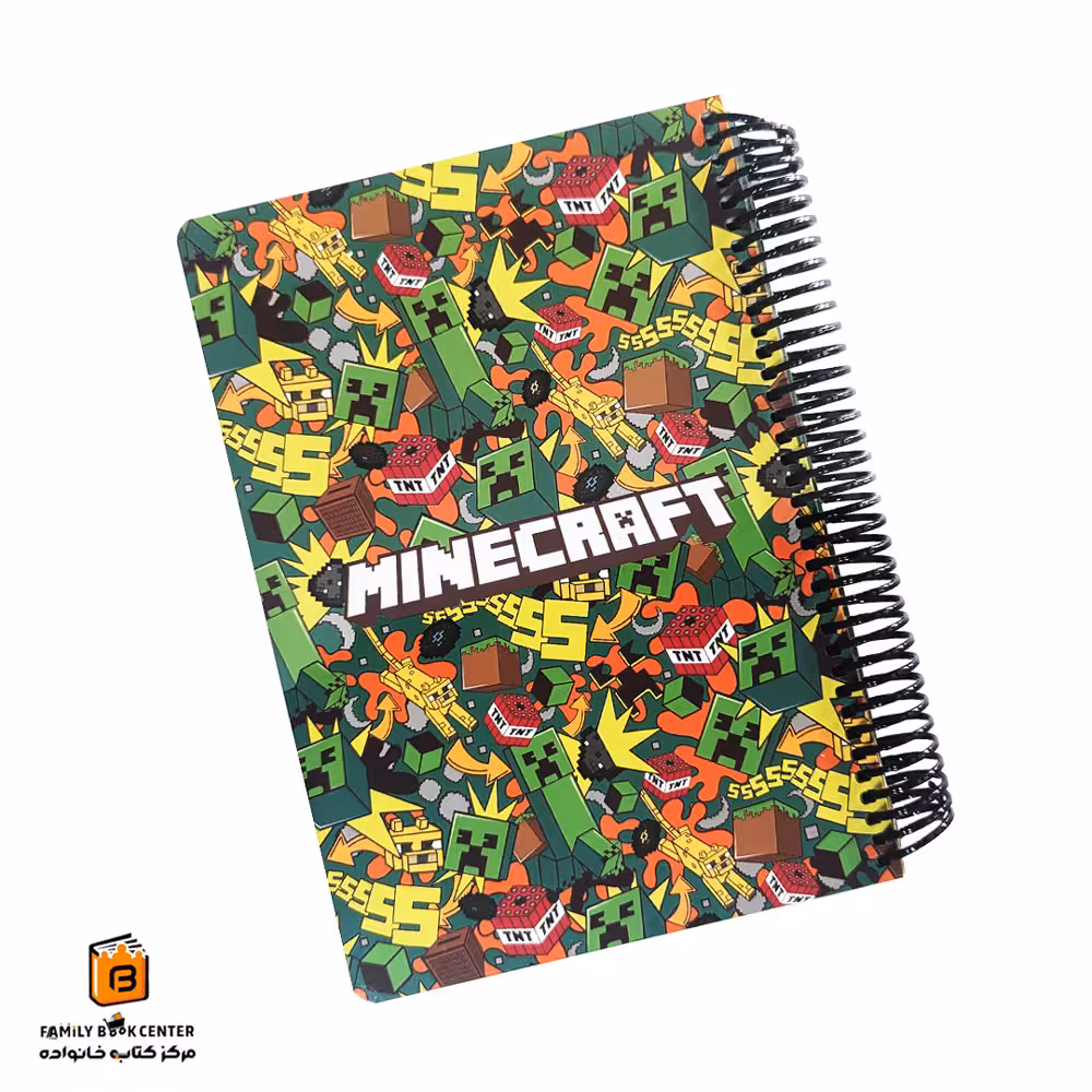 دفتر خط دار 100 برگ طرح ماینکرفت لانگو (Lango)