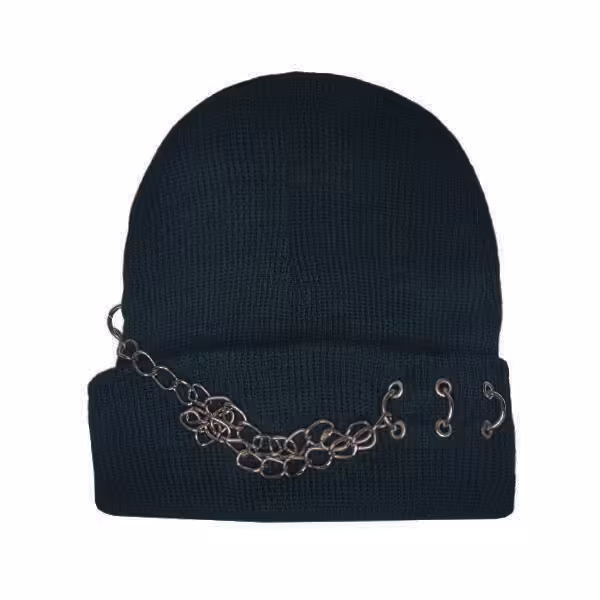 کلاه بافتنی زنجیر دار