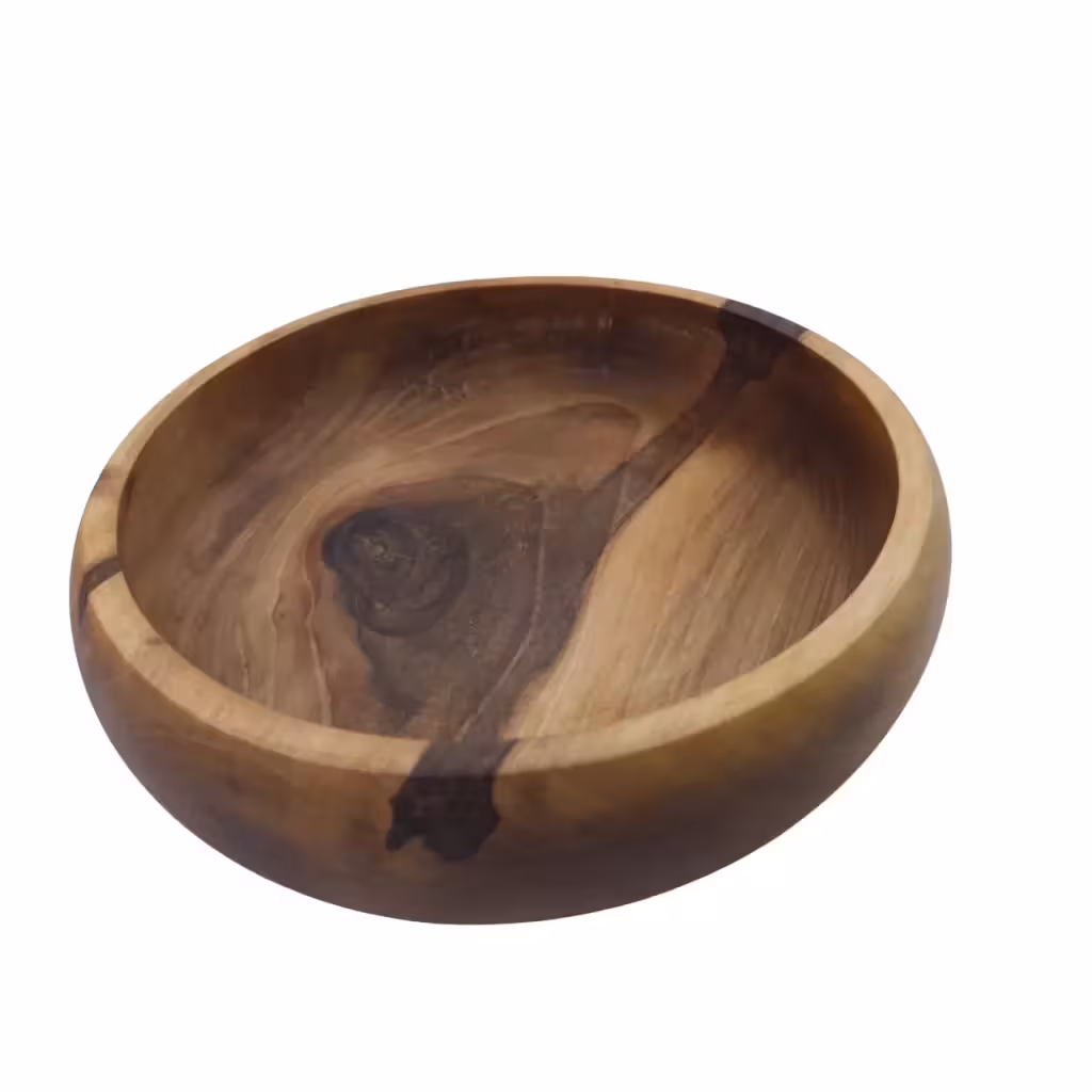 کاسه چوبی قطر 25 سانتی متر خمره ای کد WD5531