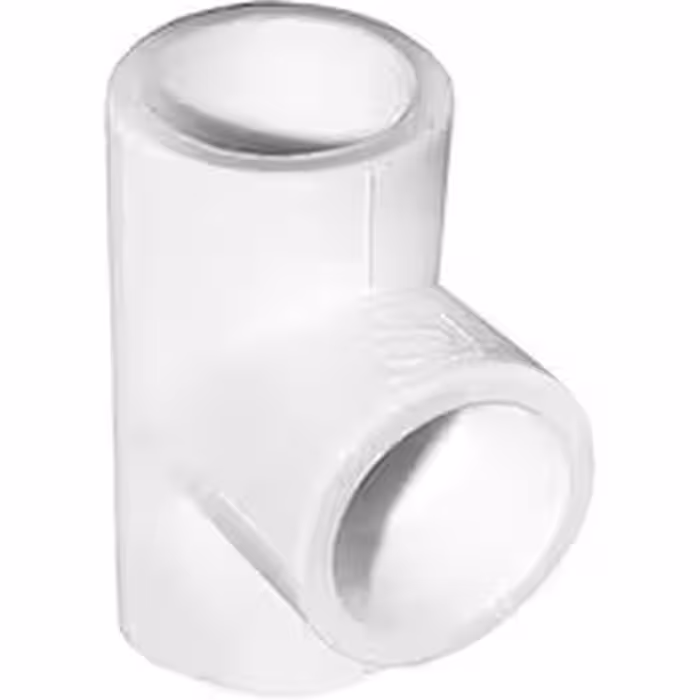 سه راهی سفید 90mm آذین کد 13122