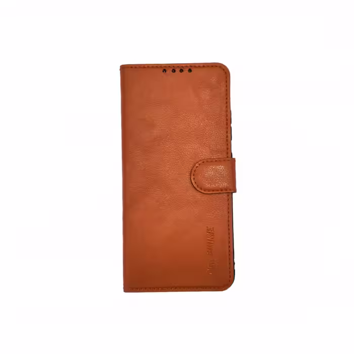قاب گوشی سامسونگ Samsung A32 4G کیف کتابی چرم مگنتی قهوه ای روشن