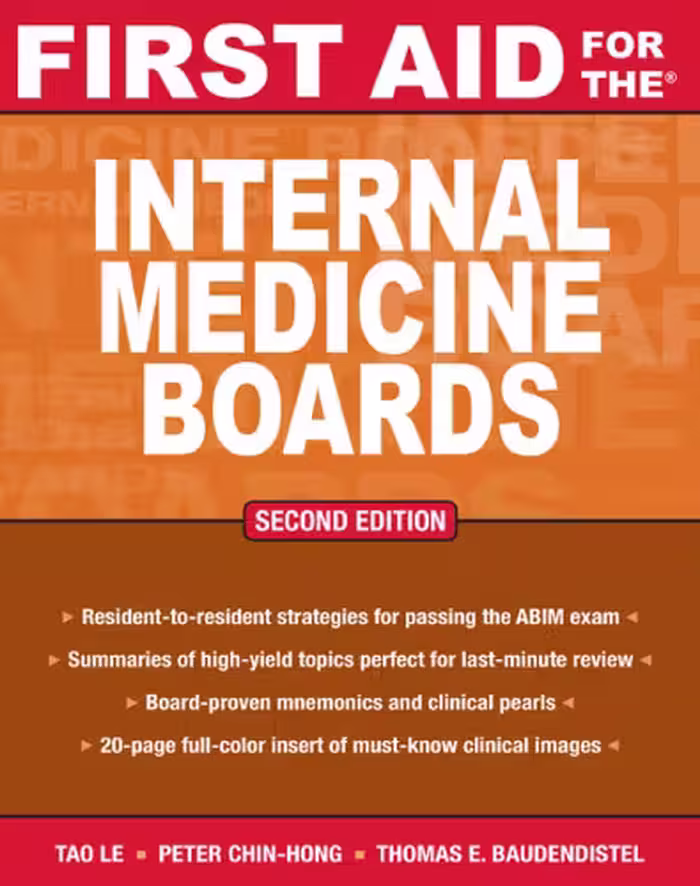 خرید و دانلود نسخه کامل کتاب First Aid for the Internal Medicine Boards (FIRST AID Specialty Boards)