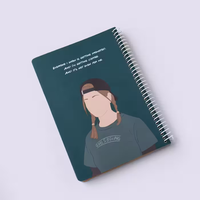 دفتر خط‌دار 50 برگ فرندز طرح ریچل آوان (avaan)