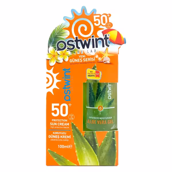 ست کرم ضدآفتاب است وینت Ostwint و ژل آلوئه ورا 100 میل