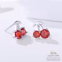 گوشواره زنانه آلبالو مدل EAR752S0