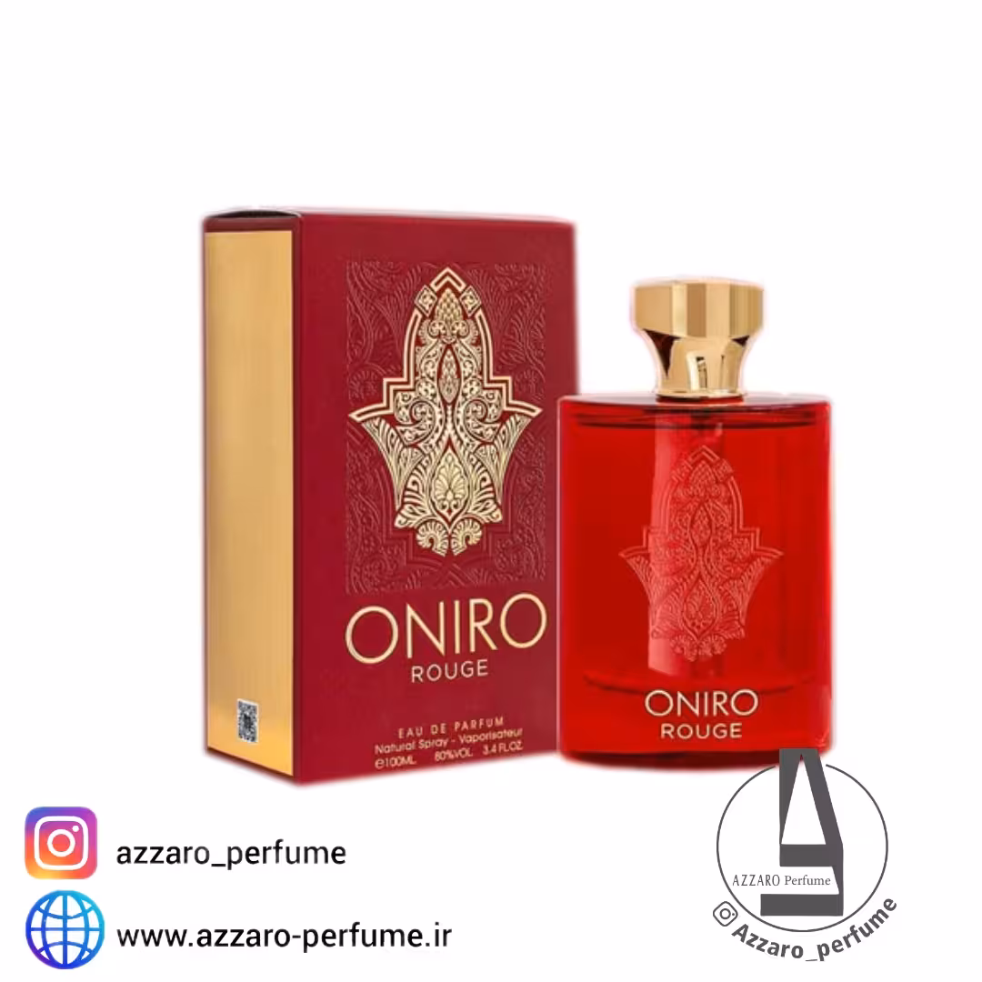 ادکلن فراگرنس ورد مدل اونیرو رژ رایحه باکارات رژ 540 اکستریت حجم 100 میل