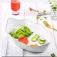 تارت بیضی سرامیک آماتیس لب طلا کد 237
