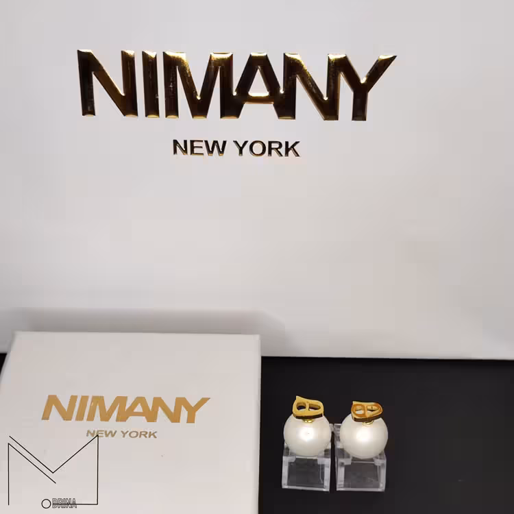 گوشواره نیمانی سفید