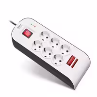 محاقظ برق شش خانه کابل 1/8 پارت الکتریک PE 8794