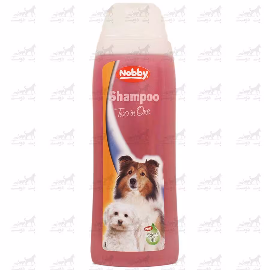 شامپو و نرم کننده  Two in One مخصوص سگ  بالغ حاوی روغن آرگان برند Nobby