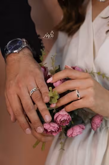 💍حلقه ست جواهري(مردانه و زنانه) خاص و زیبا؛ نقره عیار 925(R_1253)