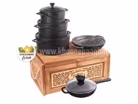 سرویس چدن  9 پارچه مدل Dio (با جعبه چوبی)