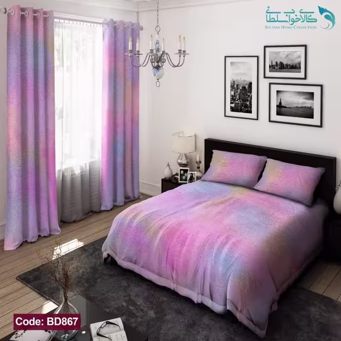 روتختی طرح رنگی دو نفره کد BD867
