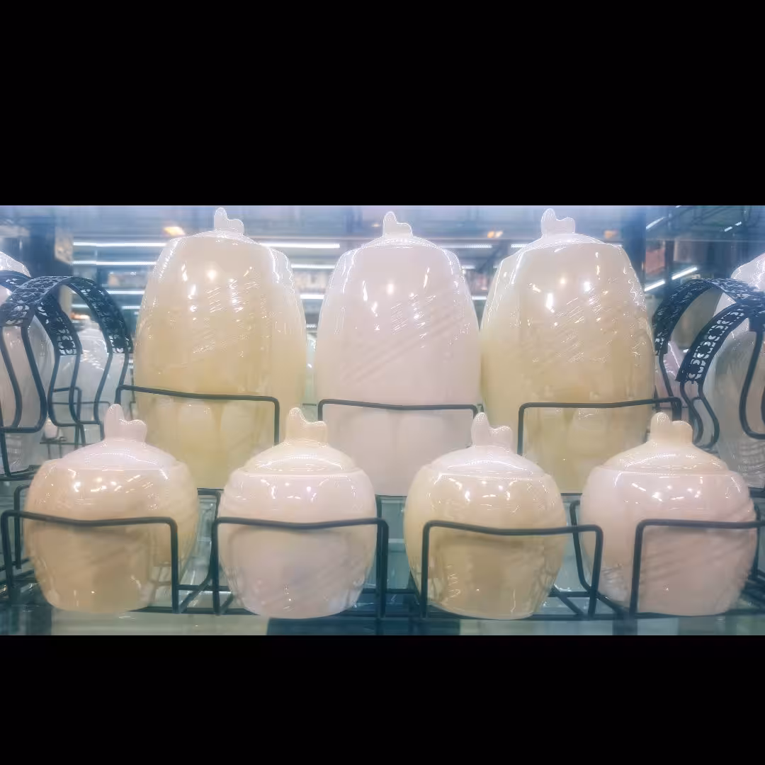 ست پاسماوری 8 پارچه برند هرمس کد 0010 سفید لیمویی