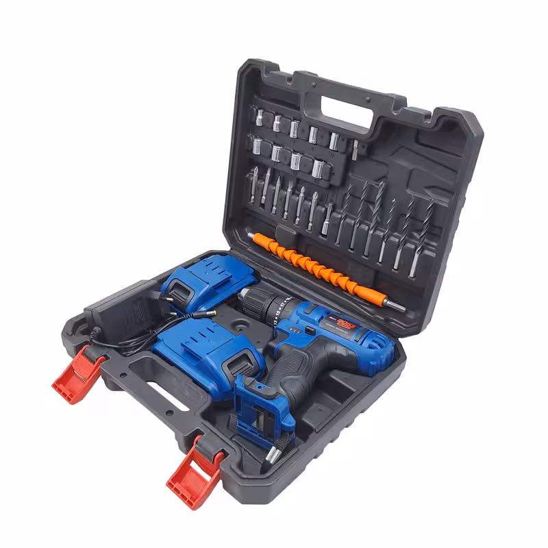 مجموعه 29 عددی دریل چکشی شارژی صنعتی باس مدل GERMANY _ TECHNOLOGY | کالا مکس