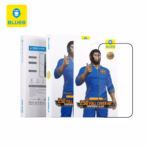 گلس  بلو Blueo 5pcs Pack 2.5D Silk Full Cover Glass HD - کد (59288)