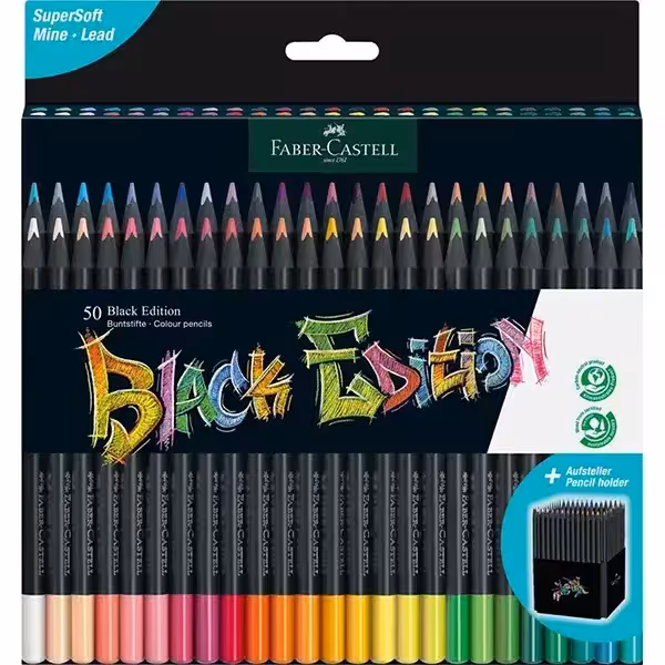 مداد رنگ بلک ادیشن فابر کاستل 50 رنگ