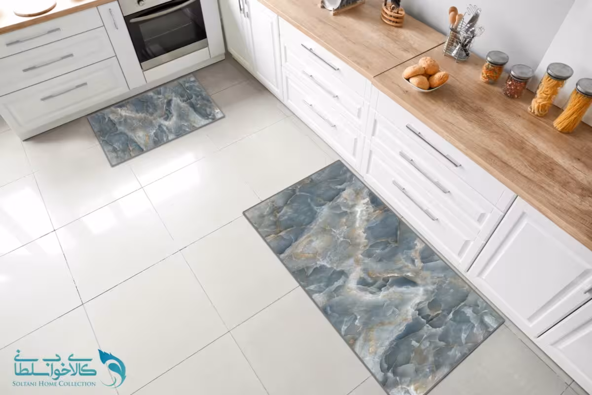فرشینه آشپرخانه طرح ماربل کد FR1591