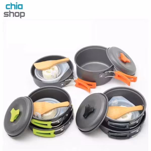 ست قابلمه با ماهیتابه وسایل دار DS200