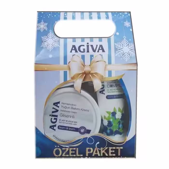 پک کادویی کرم مرطوب کننده آگیوا Agiva Glycerin حاوی عصاره گلیسیرین 300 میل   75 میل