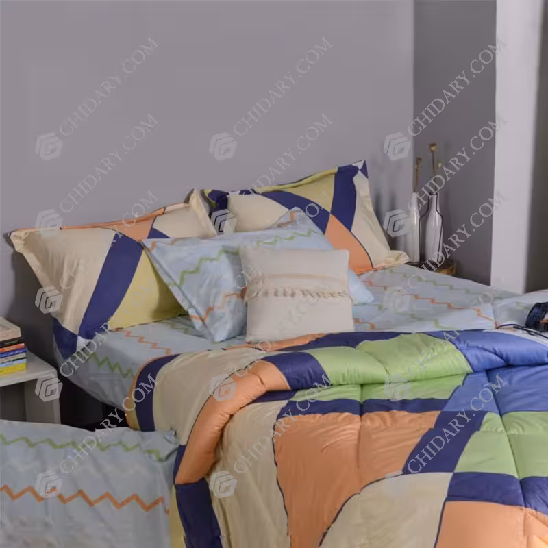 سرویس رو تختی طرح دار مدل آوا