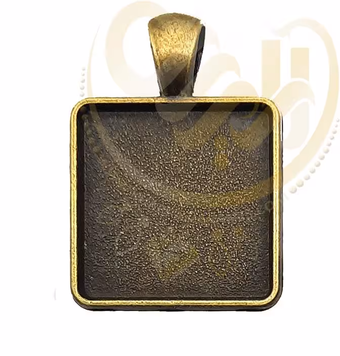 قاب برنزی مربعی کوچک آویز کد531