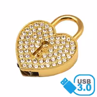 فلش مموری پرلیت یو اس بی طرح قفل قلبی کد W-49-3 ظرفیت 32 گیگابایت