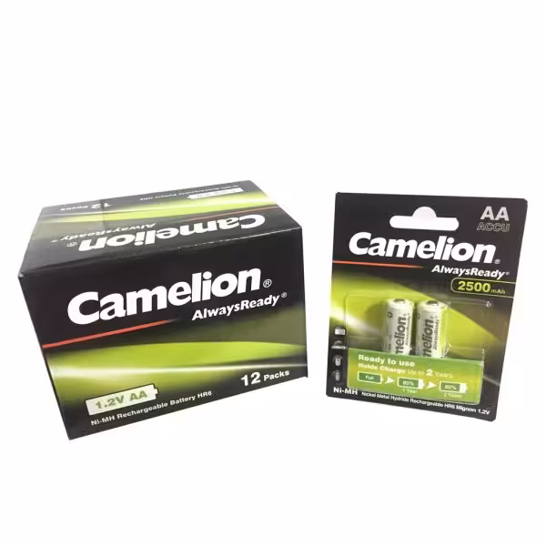 باتری قلم شارژی کملیون-2500MA-جعبه 12 عددی