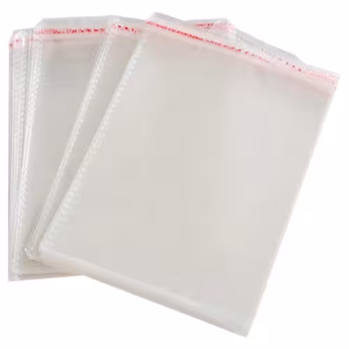 کاور سی دی پلاستیکی شفاف (سلفونی) ضخیم لبه چسب دار 1 کیلویی