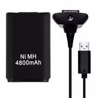 باتری و شارژر دسته بازی 3 کاره XBox 360 NI-MH 4800mAh