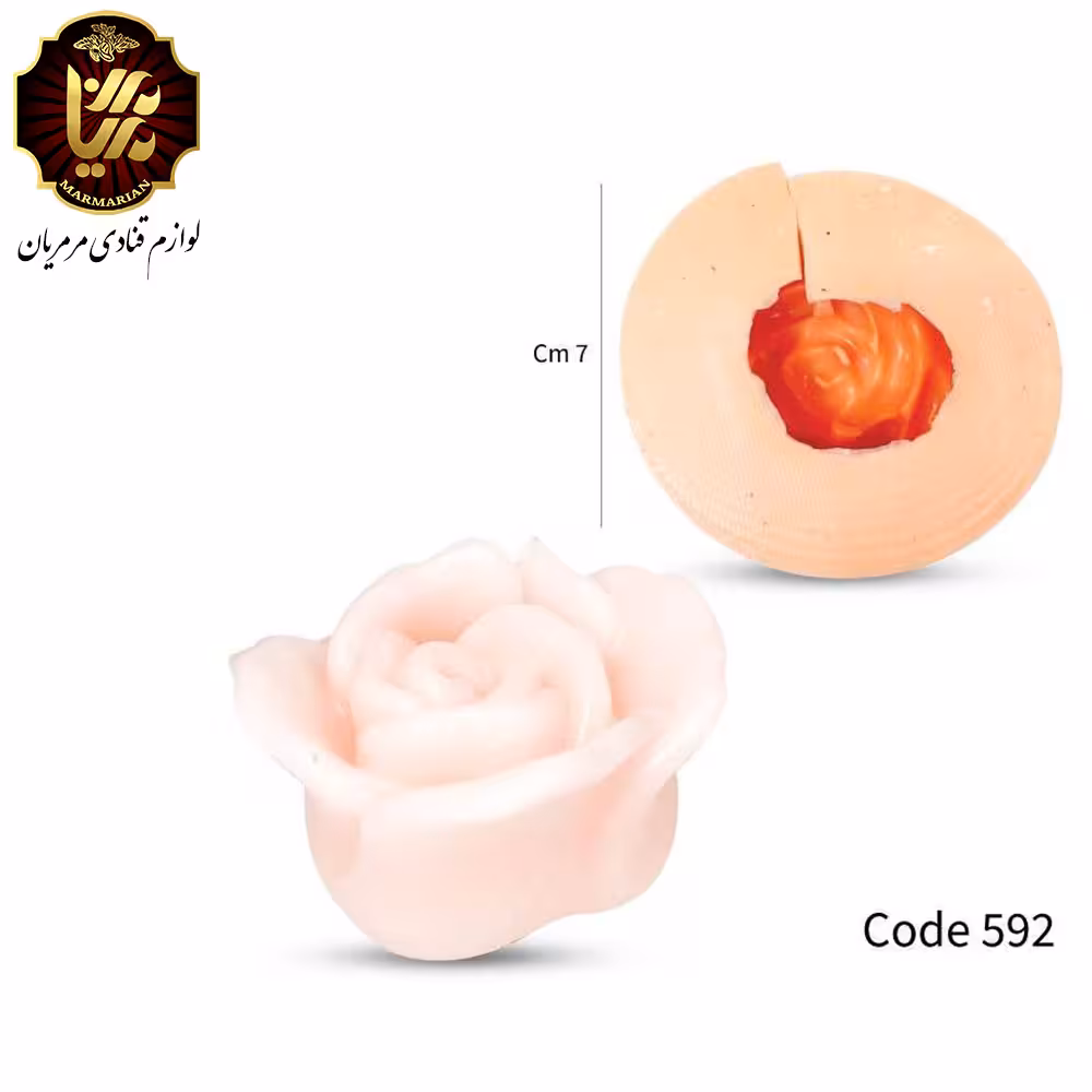 مولد شمع گل رز 3 بعدی کد 592