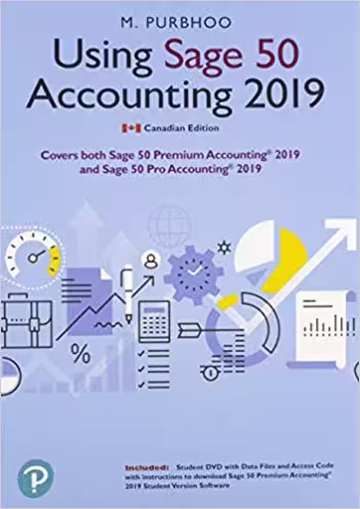 خرید و دانلود نسخه کامل کتاب Using Sage 50 Accounting 2019 (Canada edition) - Image pdf with ocr