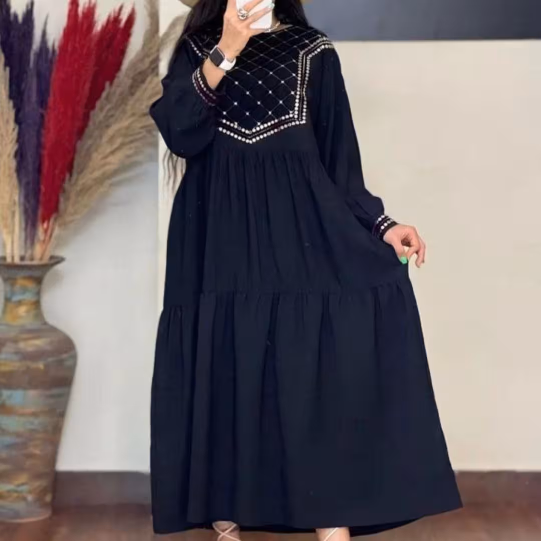 پیراهن چین دار مدل نا ری