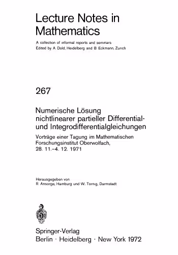 خرید و دانلود نسخه کامل کتاب Numerische Losung nichtlinearer partieller Differential- und Integrodifferentialgleichungen