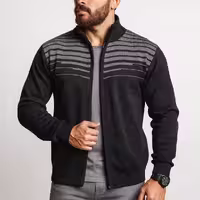ژاکت زیپ دار مانی خاکستری 122808