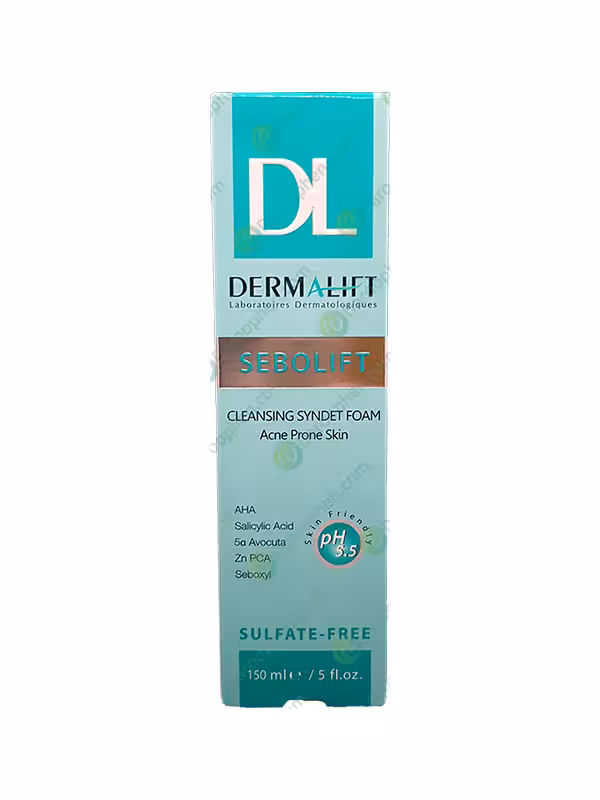 فوم شستشوی صورت سبولیفت درمالیفت 150 میلی لیتر – Dermalift Sebolift Cleansing Syndet Foam 150 ml
