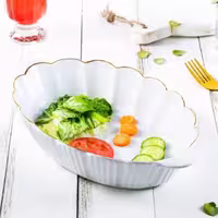 تابه بیضی سرامیک آماتیس لب طلا مدل ماهور متوسط کد 765 ارسال رایگان