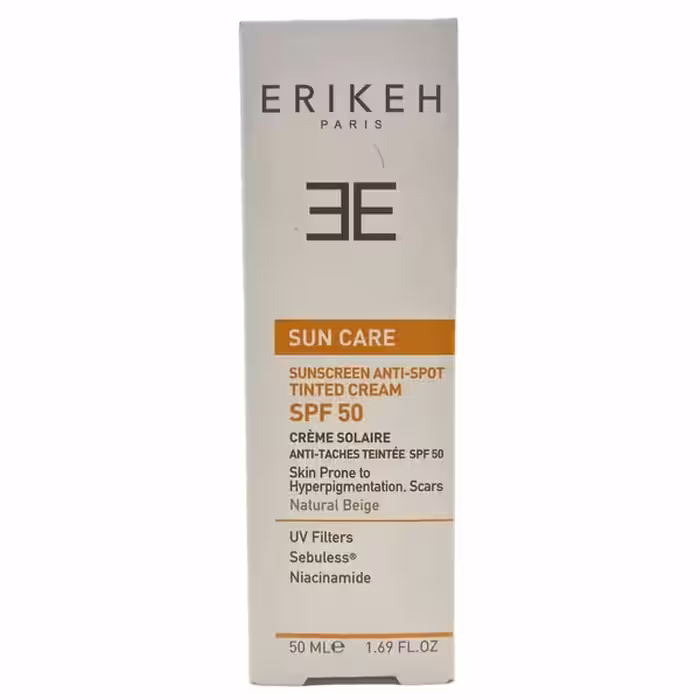 اولترا فلوئید ضدآفتاب SPF50 ضدلک بژ طبیعی اریکه 50 میلی‌لیتر Erikeh