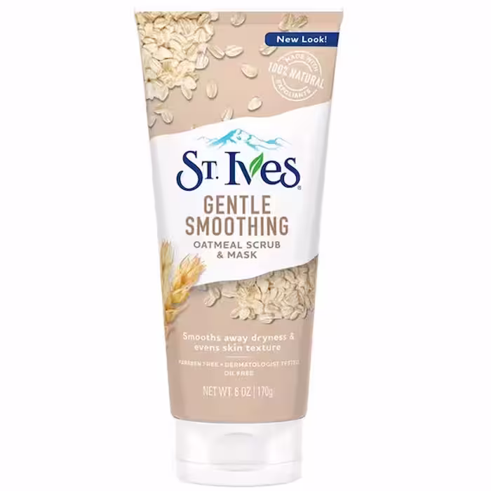اسکراب و ماسک صورت جو دوسر سینت ایوز ST. Ives GENTLE SMOOTHING SCRUB & MASK OATMEAL 170 G