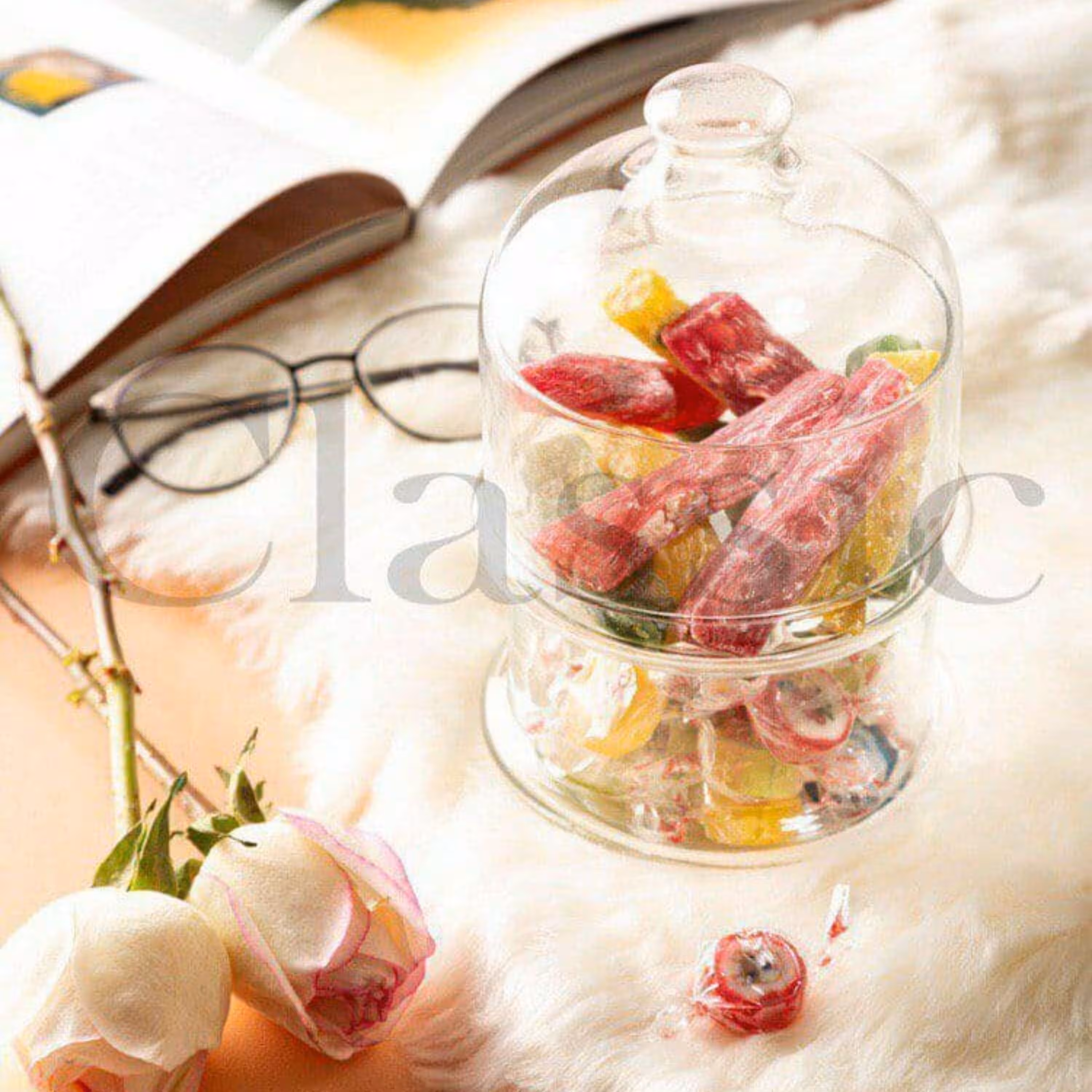عسل خوری دو طبقه شیشه ای بسیار شیک